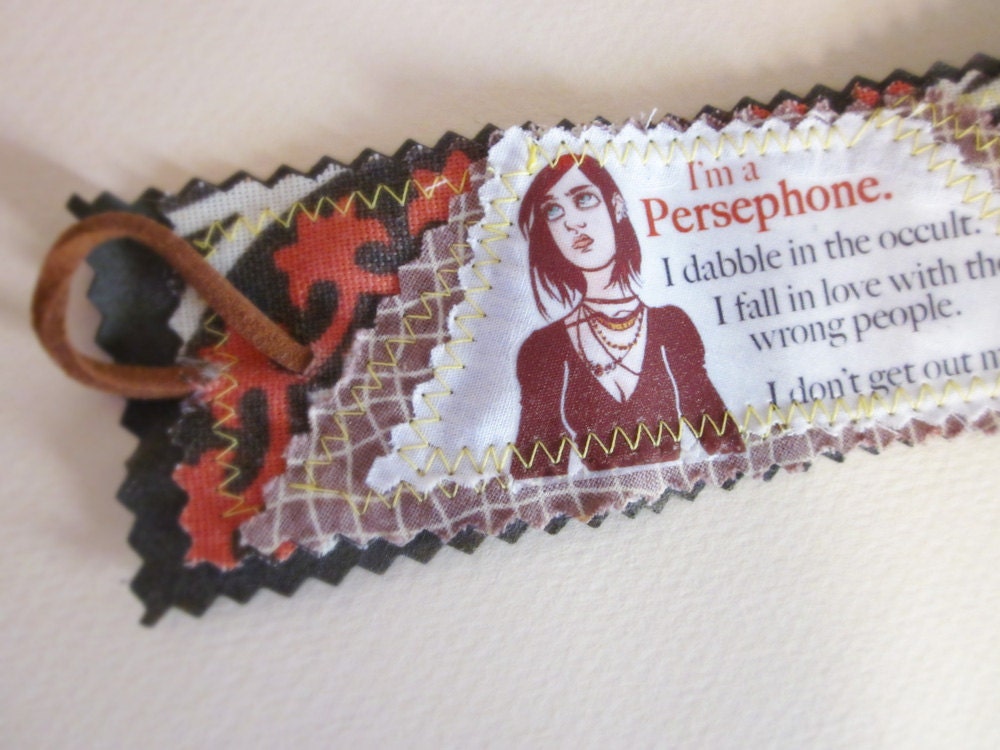 Greek Goddess Persephone Art // I'm a Persephone Cuff - Made to Order