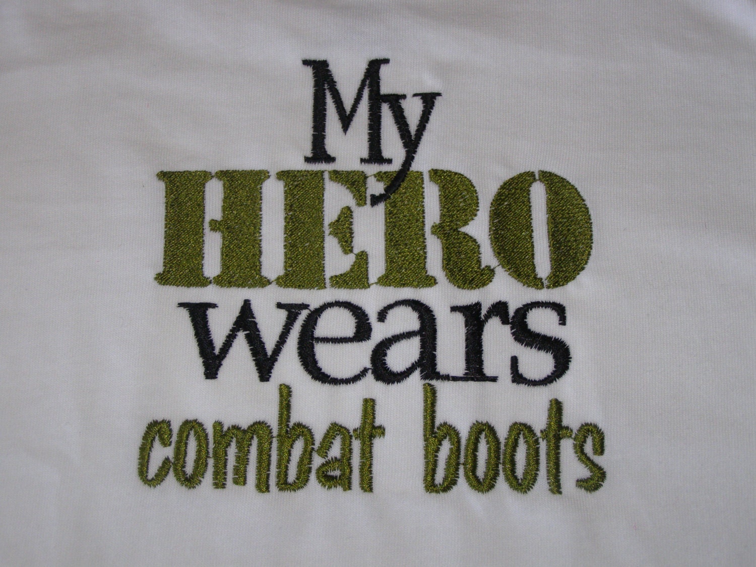 My Hero Wears Combat Boots Shirt or Onesie
