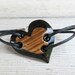 Wood Heart Bracelet - Ebony & Zebrawood - Womens Jewelry