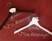 Set 2 Fabulous bride and groom wedding hangers
