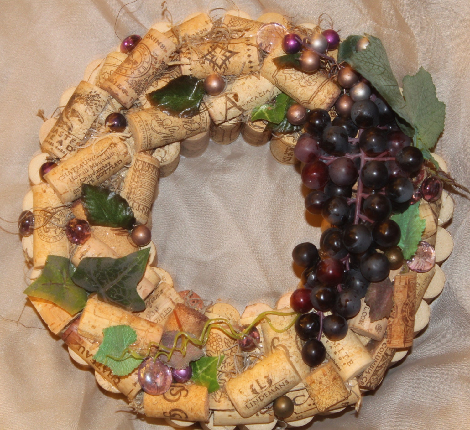 Wine Cork Wreath