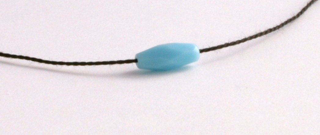 I Wish Bracelet vintage blue // friendship good luck karma jewelry