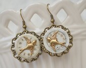 Repurposed Watch Face Earrings
