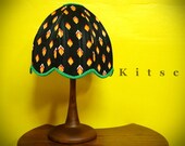 Original Geometric Vintage Retro Fabric Reworked into a Lamp Shade- SHADE ONLY