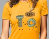 BFF TEES - shirt - Printed on Soft Cotton T-Shirts for Women and Men/Unisex