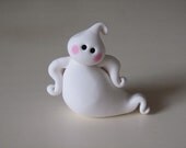 Whimsical Polymer Clay Halloween Ghost