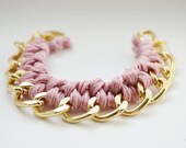 Lavender Woven Chain Bracelet