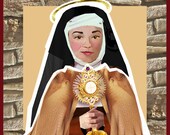Saint Clare Order of the Poor Clares magnetic paper doll