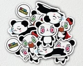 Bun Bun Panda Temporary Tattoo pack of 3