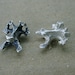 Spinal ear studs 3D Sterling Silver
