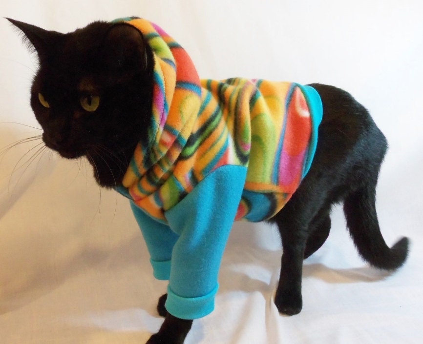 CoolCats Mod Fleece Cat Hoodie