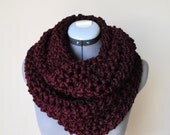 Wool Infinity Scarf- OXBLOOD