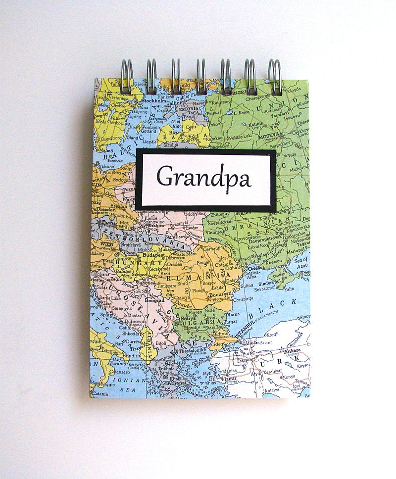 Gift for Dad or Grandpa- Small Travel Journal