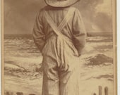 Tom Sawyer Beach scene albumen CDV