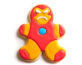 Iron Man Superhero Sugar Cookies