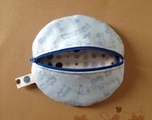 Paci Pod in Riley Blake Fabric by Deena Rutter Scoot and Alexander Henry Freeway Dots Baby Boy Paci Pod Ready to Ship