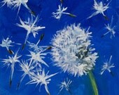 Floral Original Acrylic Painting 6" x 6" Still LIfe Contemporary Impressionism Fine Art