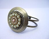 Wedding Bracelet, Bridal Jewelry, Beaded Cuff, Wedding Accessories