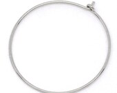 Sterling Silver Wine Glass Charm Ring Earring Hoops 27x25mm  2pcs - Ships Immediately from California - EF59