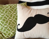 Mustache - Decorative Pillow Slip