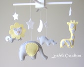Baby mobile - baby mobile - Elephant Mobile - Giraffe  Mobile - Nursery Mobile - CUSTOMIZE....You can pick colors too :)