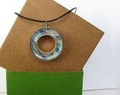 Abstract Blues Illustration Necklace