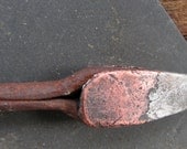 Primitive Copper Soldering Iron Tip and Cast Iron Rod for REPURPOSE Encaustics Multi Media