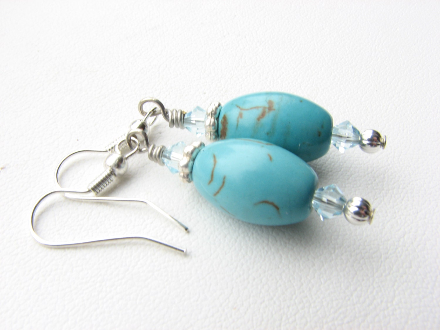 Turquoise Beaded Jewelry Southwest Stone Earrings