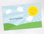 Personalized Placemat - You Are My Sunshine - laminated, double-sided - Custom Kids / Childrens Placemat Il_170x135