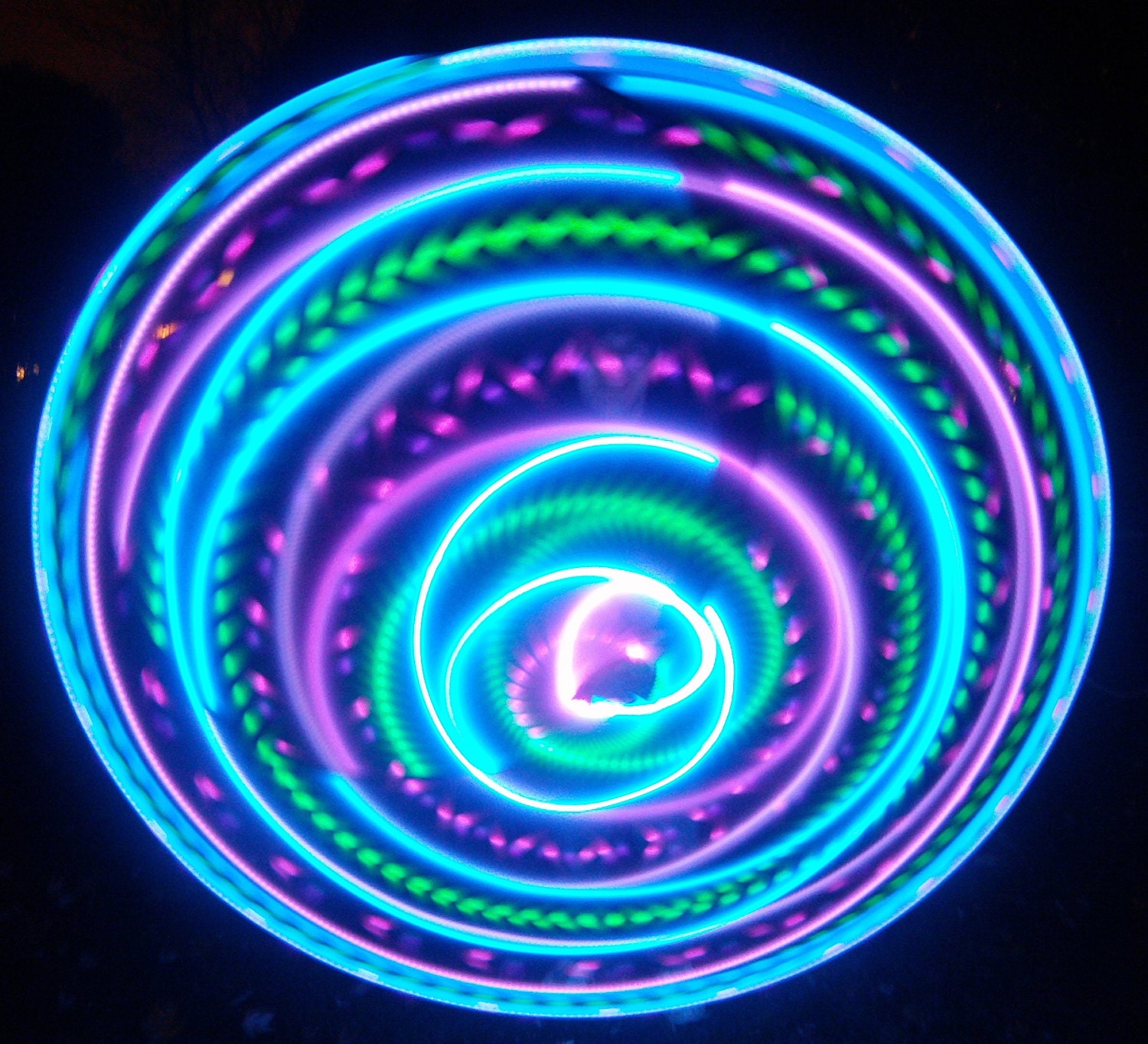 FREE SHIPPING - Hybrid LED Hula Hoop - Vibrant Aurora