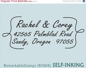 ON SALE Return Address Stamp - Modern Script  - Custom Rubber Stamp Etsy Design (R1069) - Self Inking