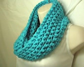 Turquoise Cowl Infinity Circle Scarf Neckwarmer