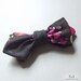Clip-On Bow Tie - Denim Floral Diamond Clo Bow Tie - Diamond Bow Tie - Denim Bow Tie - Floral Bow Tie
