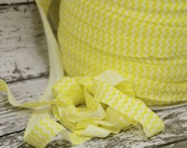 Chevron 5/8th inch   elastic   - 5 yards - Bright Yellow