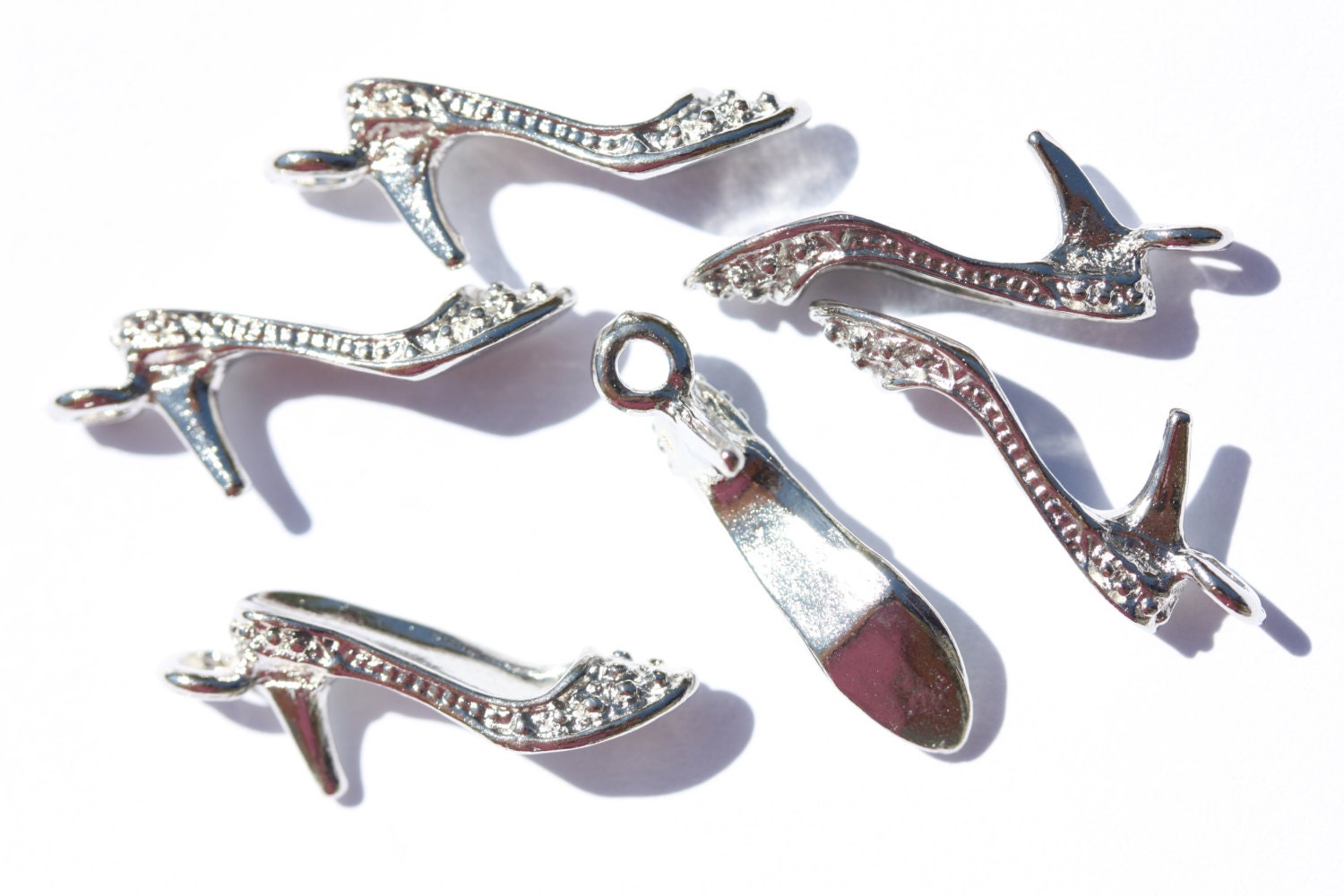 High Heels Ladies Shoes Charms Pendant Beads Basketball Wives Women Shoes