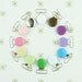 100 Enamel Clips 1 INCH Round Metal Pacifier Clips / Suspender Clips / Paci/Dummy/Bib / Toy Holder Clips