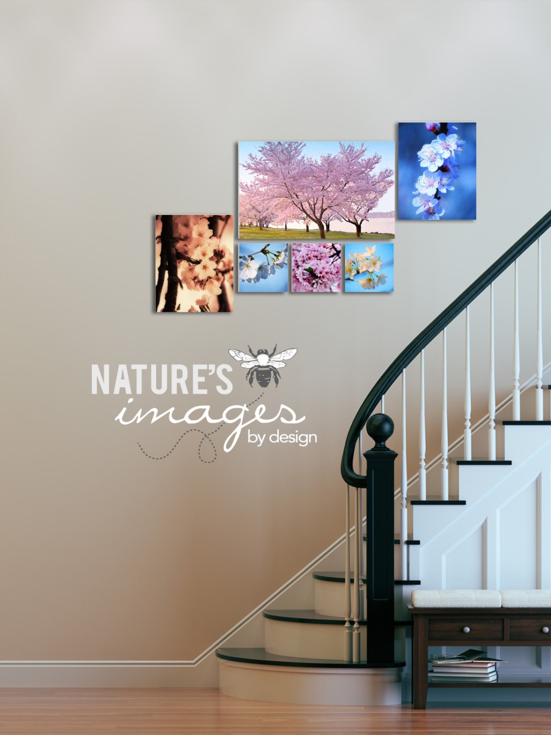Cherry Blossom Set - Cherry Blossom Prints - home decor - dreamy prints - 16x20 - 2, 30x20 - 1, 10x10 - 3