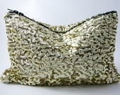 SALE/LAST ONE - Glittering Gold Sequin Statement Clutch