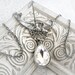 LILY BRIDE romantic vintage fantasy inspired lily asymmetrical bridal necklace with Swarovski crystal, free gift boxing