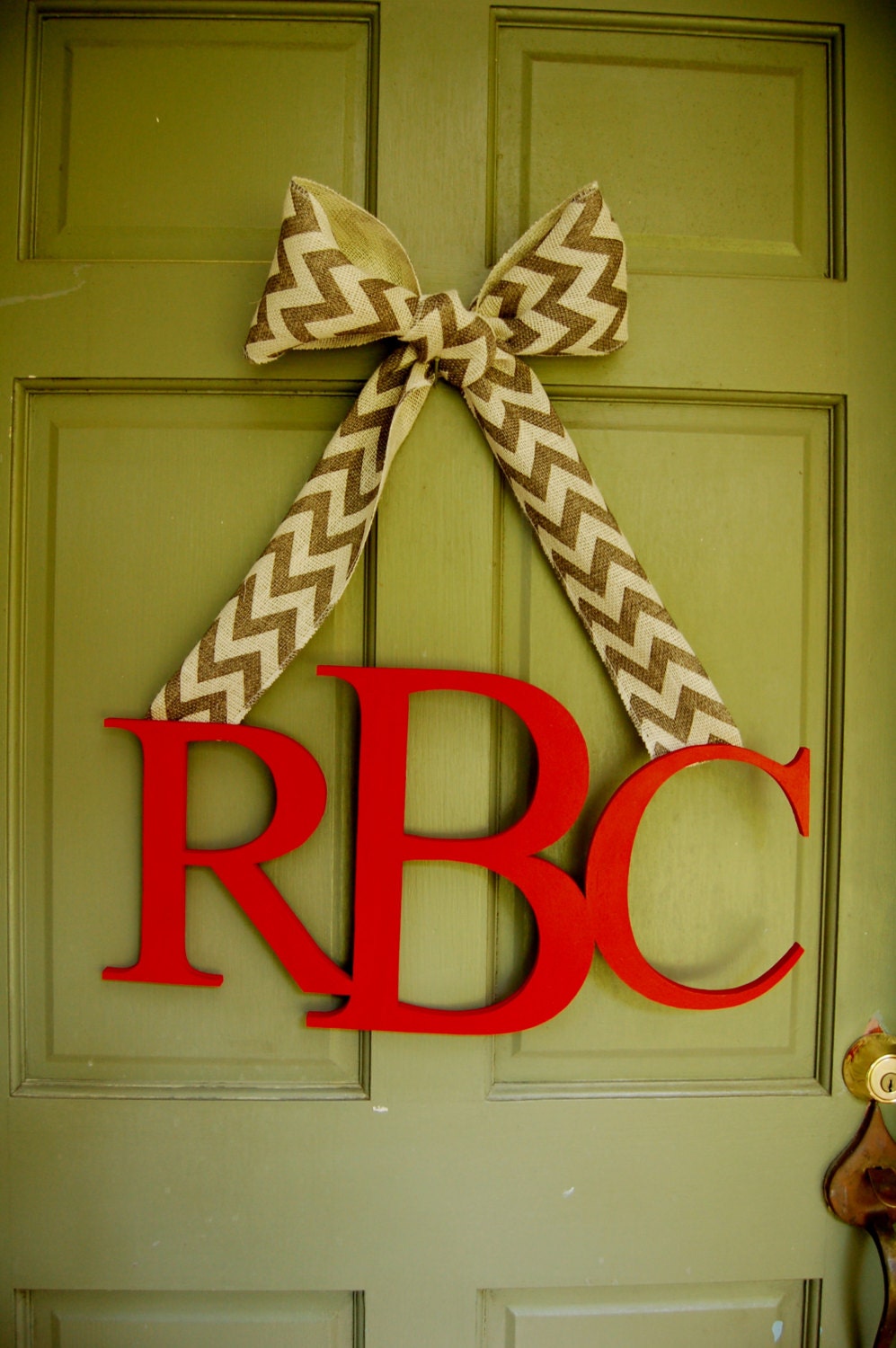 Custom Monogrammed Door Hanger