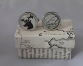 Game of Thrones// Baratheon Sigil and map //Literature Cufflinks // ASOIAF