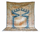 Antique Persian Viss Rug. Rare Blue. c1900s