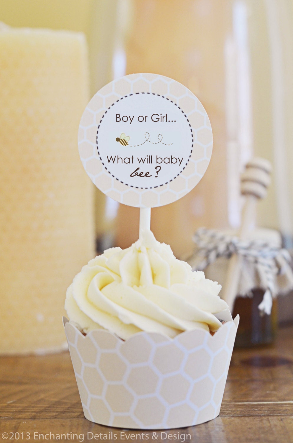 BABY BEE Printable Gender Reveal Baby Shower Party Kit "What will baby bee" Il_570xn