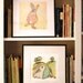 Rabbit Flower Crazy art print - folk modern animal art - Great gift idea - wall decor