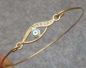 Lovely Evil Eye  Bangle Bracelet