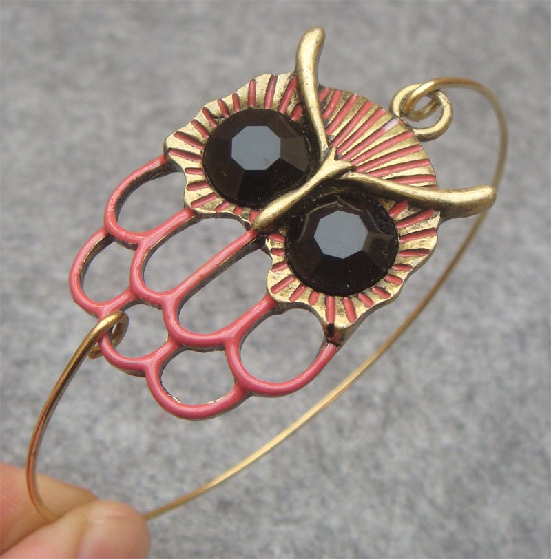 Owl Bangle Bracelet Style 12