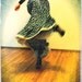 Flamenco skirt A-line black with white polka dots and ruffles for practice and performance