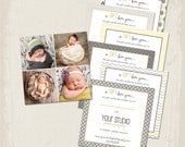 INSTANT DOWNLOAD - Photography Gift Certificate Template for Professional Photographers - Sawyer Collection