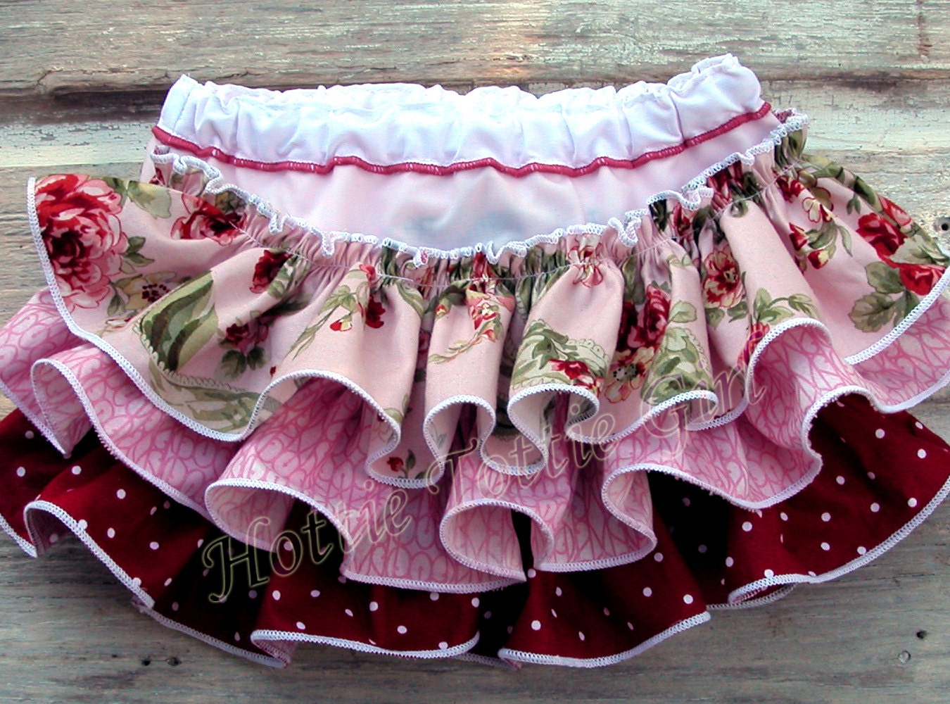 Bella Baby Blu Valentines Floral Ruffle Bloomers Baby Ruffle Diaper Cover Deep Red Pink & Polka dots Birthday Bloomers Newborn Toddler 6301