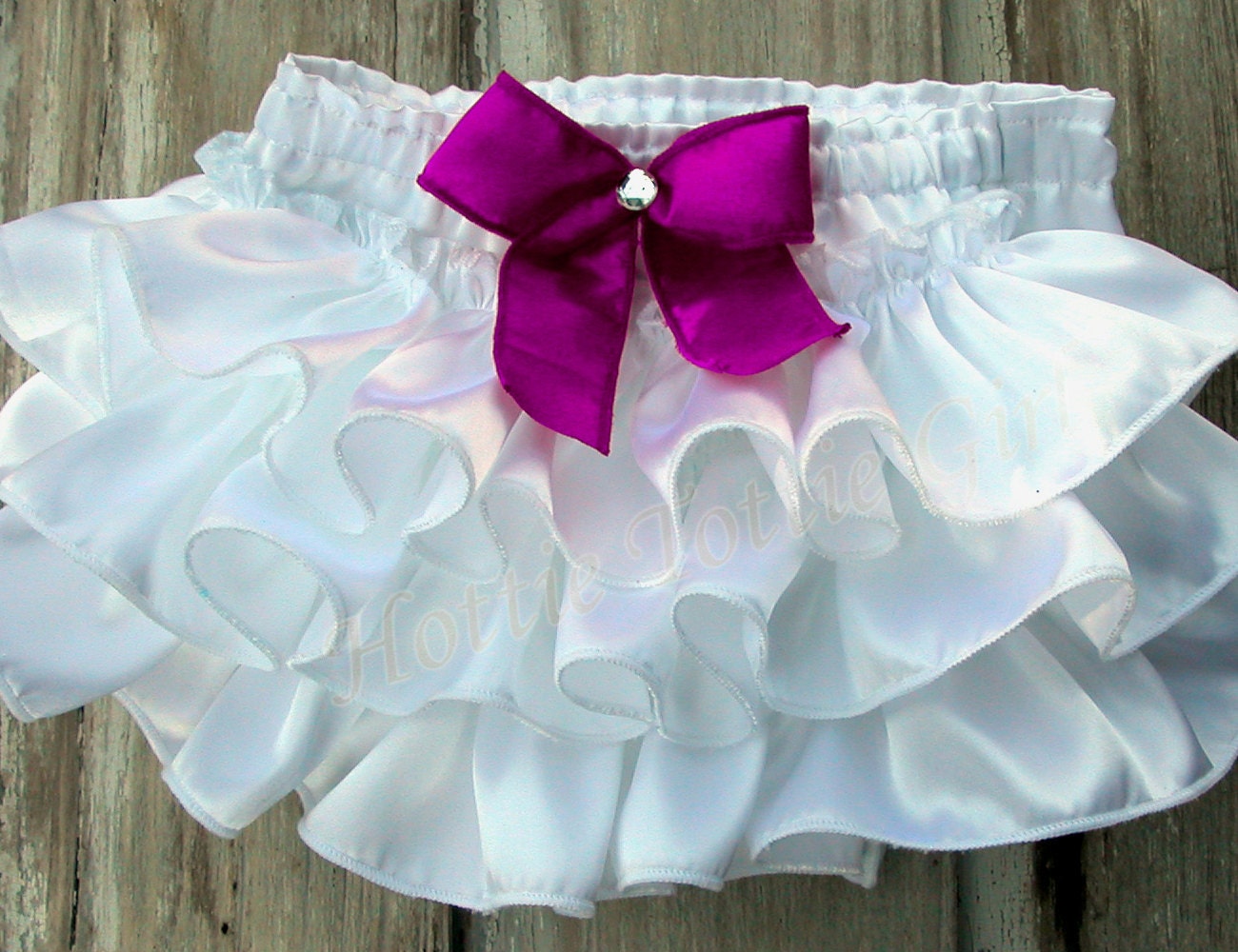 EASTER White Satin Ruffle Bloomers Birthday Baby Ruffle Diaper Cover Coming home Bloomers Newborn Toddler Bella Baby Blu 6241